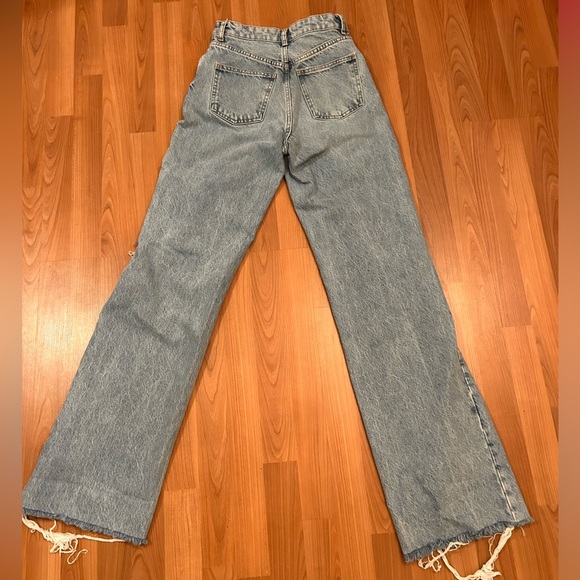 ZARA WIDE FULL LENGTH JEANS - Picture 8 of 9